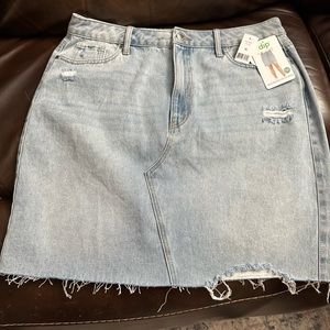 Denim high waisted shirt